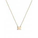 14k gold initial necklace