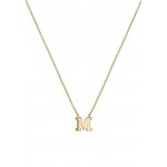 14k gold initial necklace