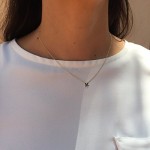 14k gold initial necklace