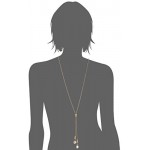 Lucky Brand Pearl Lariat Necklace, Gold, One Size