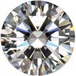 VVS2 Clarity Moissanite Diamond Egl Certified Genuine Loose Moissanite White Round Brilliant Cut Moissanite