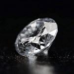 VVS2 Clarity Moissanite Diamond Egl Certified Genuine Loose Moissanite White Round Brilliant Cut Moissanite