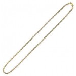 Italy Jewelery 14K Gold Necklace-2.4MM Vallentino Chain Fancy Necklace - Made In Italy 16"-26"