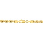 Abbie+Cleo 10k Yellow Gold Rope Chain Bracelet, 4mm