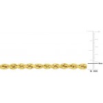 Abbie+Cleo 10k Yellow Gold Rope Chain Bracelet, 4mm