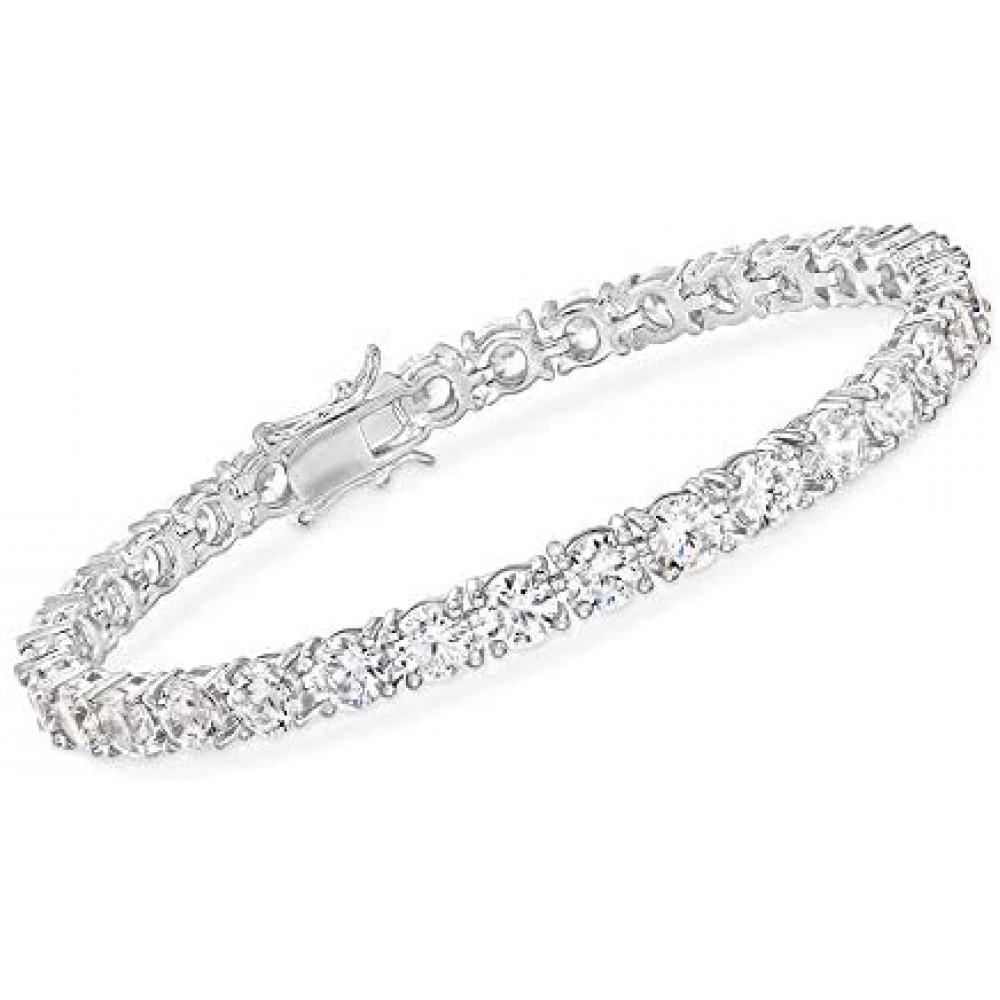 RossSimons 15.0017.00 ct. t.w. CZ Tennis Bracelet in Sterling Silver