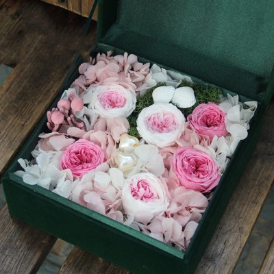 Eternal Flower Gift Box/Rose Flower Flowers Gift Box/Creative Birthday Gifts-D