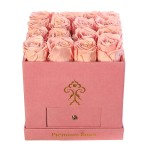 Premium Roses| Real Roses That Last a Year | Fresh Flowers| Roses in a Box (Pink Box, Medium)