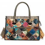 Genuine Leather Purses and Handbags for Women Tote Shoulder Crossbody Bags with Long Strap Detachable