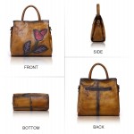 APHISON Designer Soft Leather Totes Handbags for Women Ladies Satchels Shoulder Bags 8171