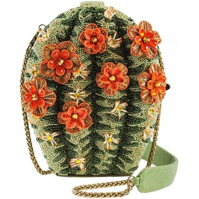 Mary Frances Desert Cactus Flower Beaded Bejeweled Handbag Shoulder Bag