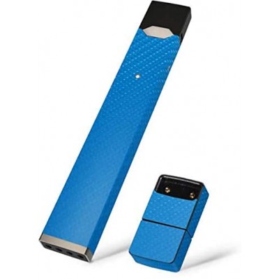 Skinit Decal Skin for Juul E-Cigarette - Officially Licensed Originally Designed Blue Carbon Fiber Design