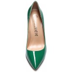 CASTAMERE Women's High Heel Pointed Toe Slip-On Pumps 10Cm