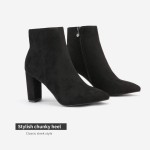 DREAM PAIRS Women's Chunky High Heel Ankle Booties