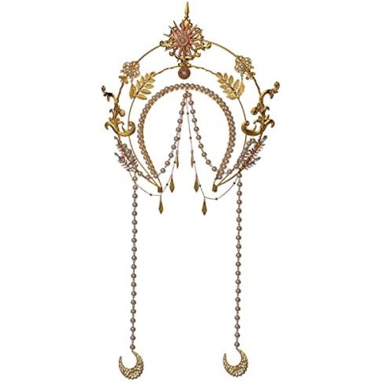 BLESSUME Halo Crown Mary Goddess Headband Women's Halloween Costume Goddess Headpiece