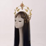 BLESSUME Halo Crown Mary Goddess Headband Women's Halloween Costume Goddess Headpiece