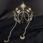 BLESSUME Halo Crown Mary Goddess Headband Women's Halloween Costume Goddess Headpiece