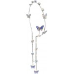 E EMZHOLE Wedding Butterfly Headband Head Chain Silver Tassel Hair Hoop Band Hair Vine Vintage Decorative Headwear Headpieces Hair Accessories for Women and Girls Headdress (02) (01)