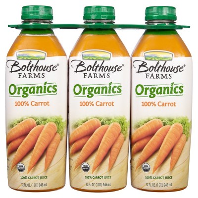 Bolthouse Farms Organic Carrot Juice, 3 x 32 fl oz