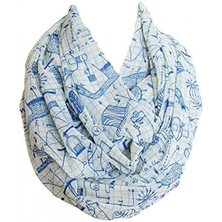 Etwoa's Physics Infinity Scarf Circle Loop Tube Scarf
