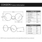 COASION Retro Small Round Polarized Sunglasses for Women Men Circle UV400 Sun Glasses