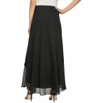 Alex Evenings Women's Long Chiffon Tulip Hem Skirt
