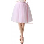 MisShow 2022 Tulle Skirt Tutu Under Skirt Petticoat for Carnival Rockabily Cloth 18 Colours