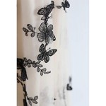 Chicwish Women's Cream 3D Butterfly Double-Layered Mesh Midi Skirt