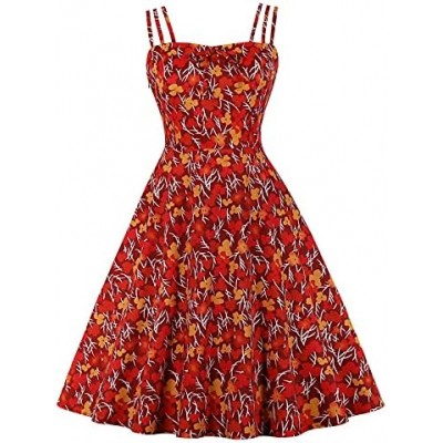 Skirts for Women Multicolor Floral Print Dress Women High Waist Dresses