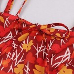 Skirts for Women Multicolor Floral Print Dress Women High Waist Dresses