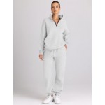 AUTOMET Womens 2 Piece Outfits Long Sleeve Sweatsuits Sets Half Zip Sweatshirts with Joggers Sweatpants