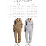 AUTOMET Womens 2 Piece Outfits Long Sleeve Sweatsuits Sets Half Zip Sweatshirts with Joggers Sweatpants