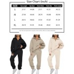 AUTOMET Womens 2 Piece Outfits Long Sleeve Sweatsuits Sets Half Zip Sweatshirts with Joggers Sweatpants