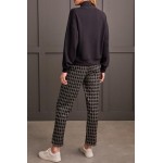 Tribal Women's Funnel Neck Scuba Dolman Top with Quarter Zip