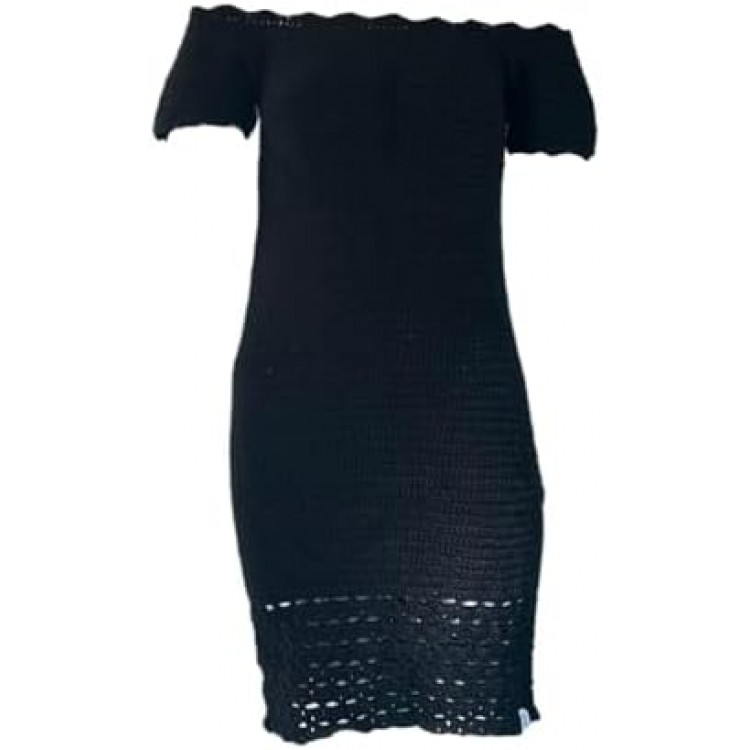 Handmade Crochet Dress | Mini Dress | Elegant Knitwear | Perfect for Summer, Parties, and Casual Outings | Premium Wool - OneSize