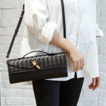 JYG Woven Handbag for Women Fashion Evening Shoulder Bag PU Leather Handmade Clutch Purse Casual Crossbody Bags 2024