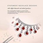 Diamondere Natural and Certified Gemstone and Diamond Butterfly Petite Necklace in 14k White Gold | 1.04 Carat Pendant with Chain