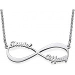 MyNameNecklace Infinity 1 or 2 Name Necklace - Custom Jewellery All Metal Types- Gift Charm