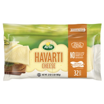 Arla Sliced Havarti Cheese, 2 lbs