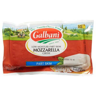 Galbani Mozzarella Part Skim Cheese, 2 lb