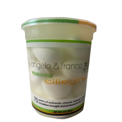 Angelo & Franco Ciliegine Mozzarella Cheese, 16 oz