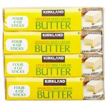 Kirkland Signature Unsalted Butter Quarters, 4 x 16 oz