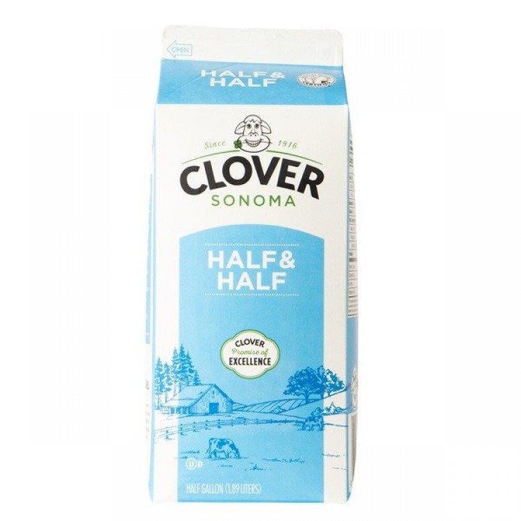 Clover Half And Half, 64 fl oz