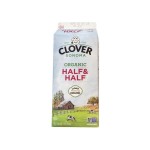 Clover Farms Organic Half & Half, 1/2 gal