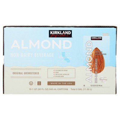 Kirkland Signature Original Almond Beverage, 12 x 32 fl oz