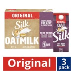 Silk Oatmilk, Original Extra Creamy, 3 x 64 oz