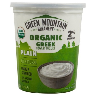Green Mountain Creamery Organic 2% Greek Yogurt, 32 oz