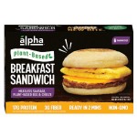 Alpha Foods Plant Base Breakfast Sandwich, 6 X 33 oz