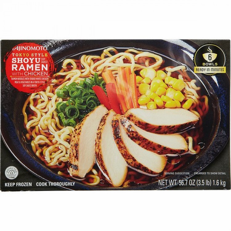 Ajinomoto Shoyu Ramen Bowls with Chicken, 6 ct