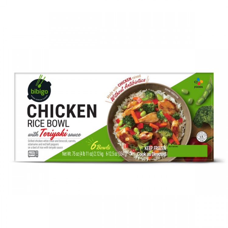 Bibigo Chicken Teriyaki Rice Bowl, 6 x 12.5 oz